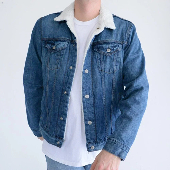 GAP  Denim Gap for Good Teddy Bear Jean Jacket - Medium - Picture 1 of 12